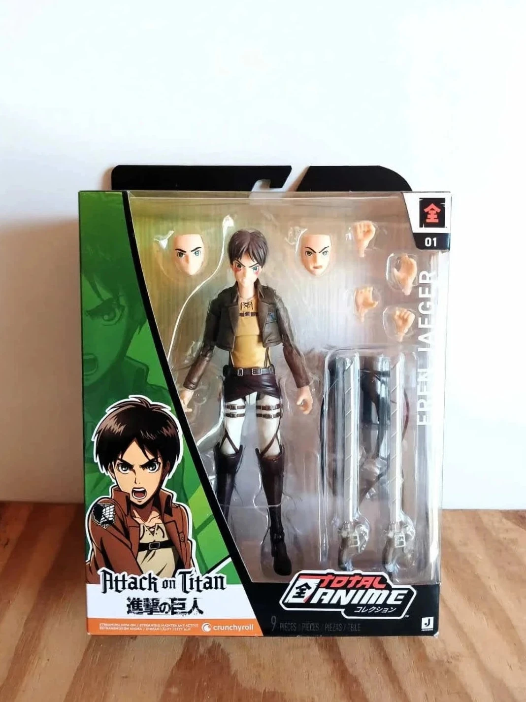 Figurine Eren Jaeger 17cm Attack On Titan Total Anime Jazwares